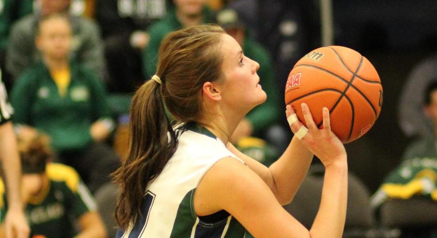 Lauren Van Leerzam lines up a foul shot